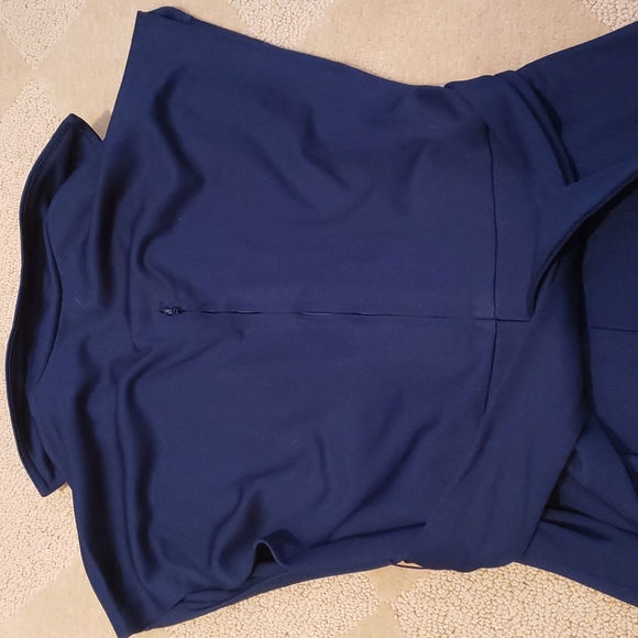 Vintage Navy Blue Dress, Sz S - Picture 4 of 11